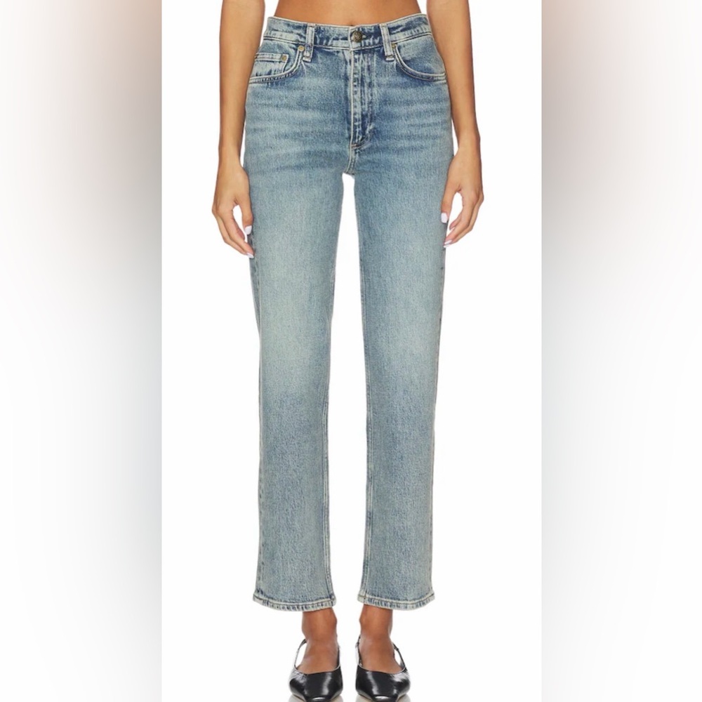 rag & bone THE HARLOW MID-RISE ANKLE STRAIGHT jeans size 32